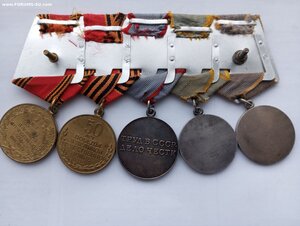 5 медалей на одной колодке