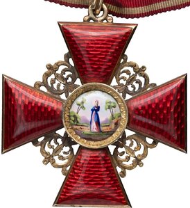 Знак ордена Св.Анны 2 степени (Никольс и Плинке) в люксе